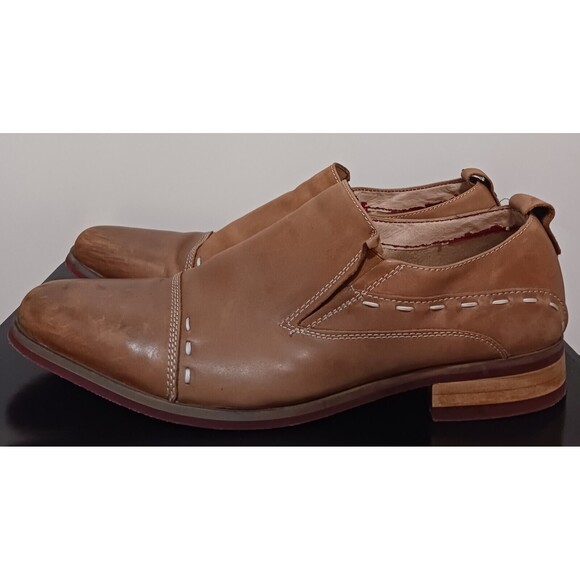 2-Steve Madden (Slip On-Dress Shoes)-(Black-Brown)-(Size 10)-(Pre-owned)-$35.00 - Picture 8 of 12